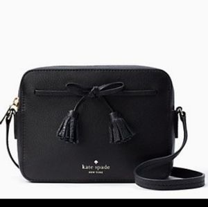 Cute Kate Spade tassels black crossbody